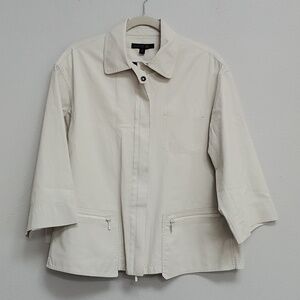 Lafayette 148 new york cotton linen coated jacket